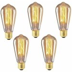 Lablanc - ampoule e27 st64 40w blanc chaud 2200k, ac 220v, ampoule  incandescence rtro, e27 filament ...