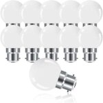 Lablanc - ampoule led  baonnette b22 3w, ampoule mini globe golfball b22 g45, blanc chaud 3000k, 280lm, ...