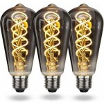 Lablanc - ampoule led e27 vintage blanc chaud, ampoule vintage e27 dimmable spiral filament 4w lumi�re ...