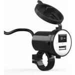 Lablanc - chargeur usb moto tanche 12v, support de guidon moto universel chargeur moto usb tanche charge ...
