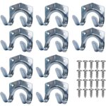 Crochets de rangement en métal, porte - outils en tôle d'acier, support mural pour outils de jardin muraux ... Crochets de rangement en métal, porte - outils en tôle d'acier, support mural pour outils de jardin muraux ...