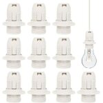 E14 douille de lampe 10 pcs e14 douille d'ampoule en plastique 250v 2a support de douille de lampe vintage ...