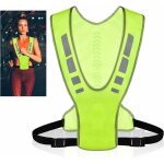 Gilet reflechissant running, rglable gilet reflechissant velo haute visibilit avec boucles e rflecteurs, ...