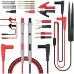 Kit de cordons de mesure multimtre lectrique - 21 en 1 cordon de test avec pinces crocodile sonde de ...