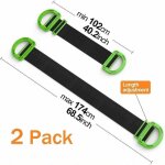 Liquidation totale sangles de levage rglables ? lot de 2 sangles de dmnagement pour meubles, botes, ...