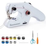 Machine  coudre  la main avec double enfilage - mini machine  coudre lectrique portable pour dbutants ...