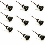 Lablanc - noir lot de 9 mini spots led 12 v 1 w encastrables au plafond pour cuisine, escalier, placard, ... Lablanc - noir lot de 9 mini spots led 12 v 1 w encastrables au plafond pour cuisine, escalier, placard, ...