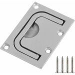 Lablanc - poigne de trappe, 57x76mm bateau en acier inoxydable 316 encastr hatch pull handle cabinet ...