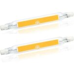 Lablanc - r7s 78 mm led 5 w blanc chaud 3000 k, r7s cob led linaire remplacer crayon halogne 40 w 50 ...