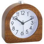 Rveil matin  piles fonction snooze rveil bois de voyage lumineux rveil analogique silencieux sans ...