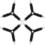 Sangles pour draps de lit, 4 pièces attache drap housse triangle attache matelas élastique tendeur de ... Sangles pour draps de lit, 4 pièces attache drap housse triangle attache matelas élastique tendeur de ...