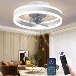 Lablanc - ventilateur de plafond avec �clairage, silencieux, moderne � led avec t�l�commande, minuteur, ...