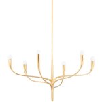 Hudson valley lighting - labra lustre  6 lumires or, 2500k