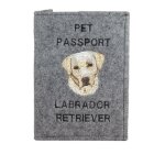 Labrador retriever - protge passeport pour chien, protge document, cadeau voyage d'art - dog