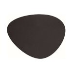 Nappe ovale en cuir anthracite lacor 45 x 35 cm]