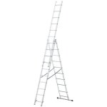Lad echelle transformable en aluminium 3 plans 10 marches Lad echelle transformable en aluminium 3 plans 10 marches