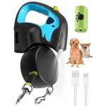 Laisse double r�tractable pour 2 chiens jusqu?� 20kg, 3m longe extensible en nylon anti - enchev�trement ...