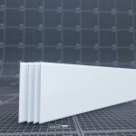 Lambris pvc 250 mm - lot de 4 lames - blanc Lambris pvc 250 mm - lot de 4 lames - blanc