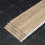 Lambris pvc 250 mm - lot de 4 lames - ch�ne naturel