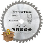 Lames bois pour scie circulaire � 150 mm (40 dents) 3 pces - trotec