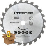 Lames bois pour scie circulaire � 190 mm (24 dents) 3 pces - trotec