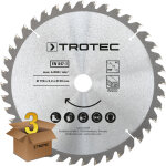 Lames bois pour scie circulaire � 190 mm (40 dents) 3 pces - trotec