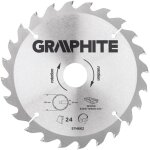 Lame graphite 185x30mm, 24 dents - pour couper le bois et les planches