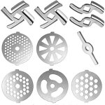 Lame de hachoir � viande pi�ce de rechange 10 pi�ces en acier inoxydable hachoir � viande plaque disque ...