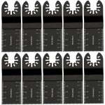 Lames oscillantes ulisem 34 mm, 10 pi�ces, outils multifonctions en acier au carbone pour le sciage, ...