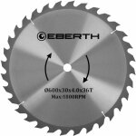 Lame de scie circulaire en acier avec dents en carbure pour la coupe du bois (diamtre 600mm, alsage ...