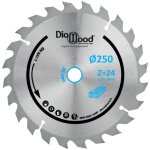 Lame de scie circulaire hm d�bit d. 250 x al. 30 x �p. 2, 8 / 1, 8 mm x z24 alt pour bois - omnivor