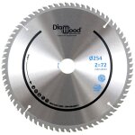 Lame de scie circulaire hm finition d. 254 x al. 30 x �p. 2, 8 / 1, 8 mm x z72 tp n�g pour alu / bois ...