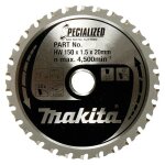 Lame de scie circulaire makita 150 x 1, 5 x 20 mm, 32 dents, pour m�tal