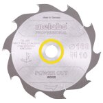 Lame de scie circulaire metabo pro 628005000 - power cut wood - hw / ct - 190x2, 2x30mm - 14 dents