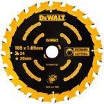 Lame de scie circulaire portative 165 24 dents dewalt dt10624 - qz