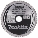 Lame de scie makita pour le mtal 136 x 20 mm - 50 dents