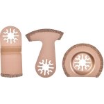 Lames de scie multi - outils oscillantes universelles 3 pi�ces pour ciment de mortier de carrelage - ...