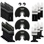 Lame de scie oscillante, 23pcs, outil multifonction accessoires kit pour plastique, bois, mtal, universelle ...