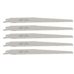 Lame scie sabre 1111df bois clout� 225 mm - set 5 pi�ces