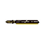 Lames de scie sauteuse pour inox, coupe droite fine, r�f. bosch t 118 ahm, qualit� de lame de scie carbure, ...