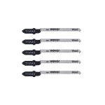 Lame scie sauteuse bois coupe fine courbes 101ao - set 5 pi�ces