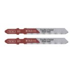 Lame de scie sauteuse m�tal hss accroche en t scid - epaisseur 1 mm - longueur 75 mm - vendu par 2