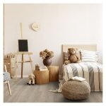 Gerflor - lame de sol pvc clipsable effet bois meadow taupe 2. 10 m