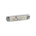 Feu 6 leds blanc calandre f - 17 12 - 24v 96x10mm