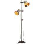 Lampadaire avec 2 abat - jour multicolore e27 vidaxl