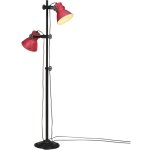 Lampadaire 25 w rouge d�lav� 25x25x90 / 140 cm e27 vidaxl843075
