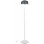 Lampadaire avec abat - jour, interrupteur  pied, lampe sur pied avec douille e27, poteau en mtal, base ...