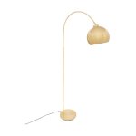 Lampadaire arc en m�tal  floris  177cm dor�