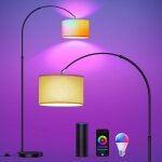 Lampadaire arc rgb ampoule intelligent, fonctionne avec alexa et google home, lampadaire modern variable, ... Lampadaire arc rgb ampoule intelligent, fonctionne avec alexa et google home, lampadaire modern variable, ...
