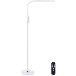 Lampadaire blanc en matériaux synthétiques 160 cm à led et variateur d'intensité et télécommande distance ... Lampadaire blanc en matériaux synthétiques 160 cm à led et variateur d'intensité et télécommande distance ...